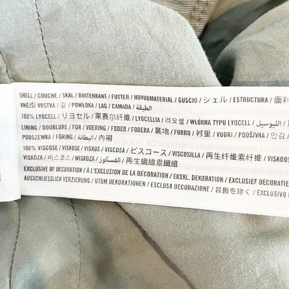 Abercrombie Utility Hooded Cropped Full Zip Jacket Green XXS - Picture 4 of 16